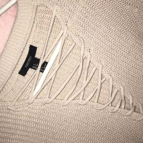 forever 21 long sleeve, low v neck - Picture 2 of 2